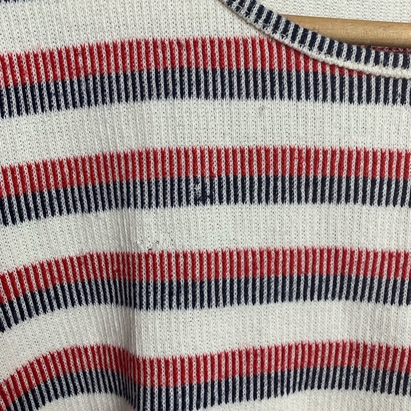 Pleione Striped Knit Ruffle Elbow Top - Picture 6 of 8